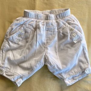 Jean Bourget Corduroy White Pants Size 1 month